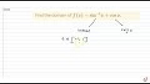 Find the domain of `f(x)=sin^(-1)x+cosxdot`