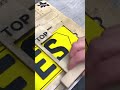This is the process of making vehicle registration plates #shorts
