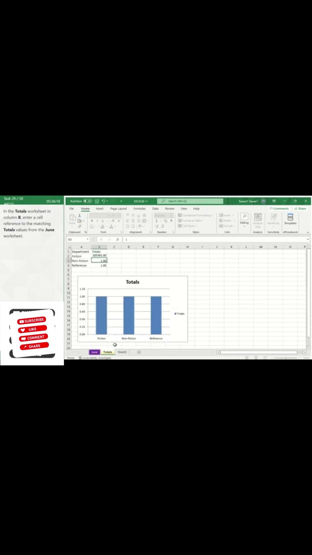 Excel Cell Reference Trick! Link June Data to Totals in Seconds