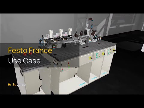 Festo France & 3dverse – Industrial Metaverse Teaser | Virtual Classroom & Digital Twin - video from 3dverse