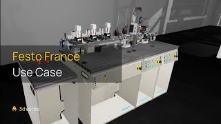 Festo France 3Dverse Industrial Metaverse Teaser Virtual Classroom Digital Twin