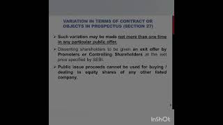 Sec 27- Variation in prospectus #Companies Act 2013
