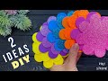 2 ideas  easy flowers eva foam sheet flowers diy tutorial crafts