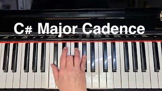 C Sharp Major Chord Progression Piano #pianochords