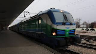 Fast Train 8601 Setting Off From Central Station Plovdiv | Smartron 80 036 | December 2021