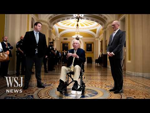 Sen. Mitch McConnell Returns to Capitol After Three Months | WSJ News