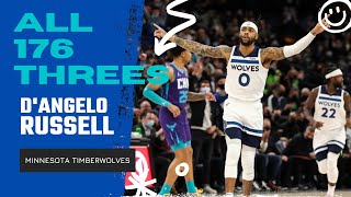 D'Angelo Russell ALL 176 Three-Pointers From 2021-22 NBA Regular Season | King of NBA