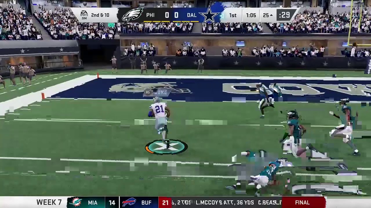 How to stiff arm in MADDEN 20