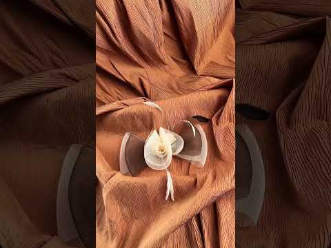 Ткань плащевая жатка IDEIA 150 см 130 гр/м2, 100% полиэстер, для курток, плащей и верхней одежды кемел, видео 1