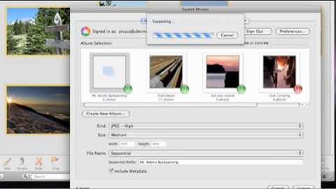 iPhoto to Picasa Web Albums: Image Uploader Plug-in