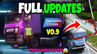 😱Full NEW UPDATES GAMEPLAY v0.9 Truckers of Europe 3.. New Changes🔥
