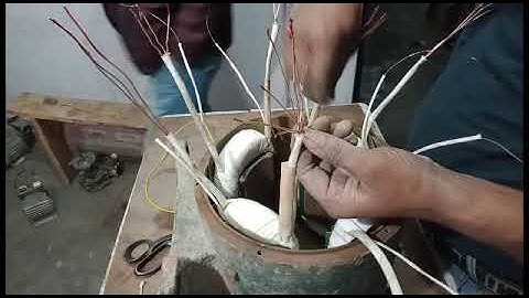#desielectrical 5 kva alternator field rewarding and connection in Hindi