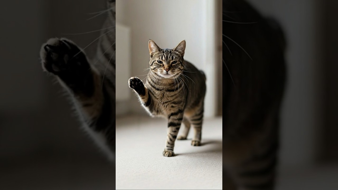 Cat Stops Moving Like It Glitched