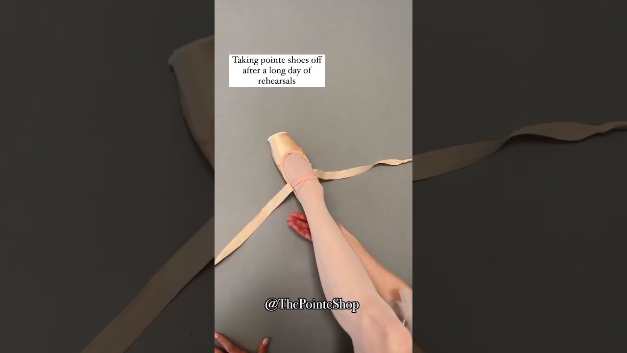 taking off pointe shoes feels sooo good 😮‍💨  