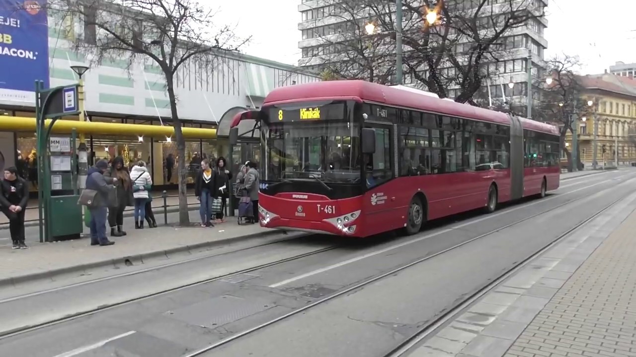 2019.12 Szeged Trolik és buszok vegyes