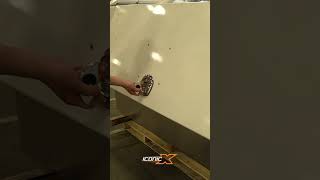 NEW FLIP UP DOOR for the X-ONE Drop-In Aluminum Commercial Truck Cap