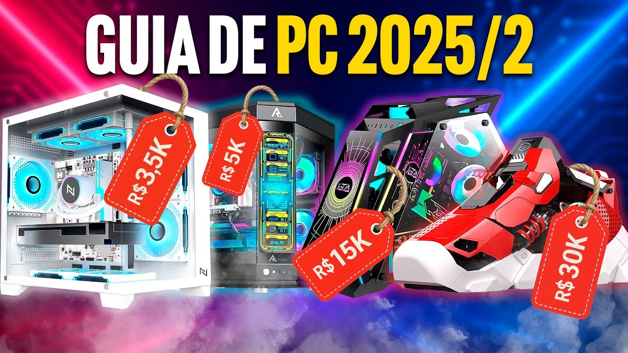 PC gamer de R$ 2 mil, R$ 3 mil, R$ 6 mil e R$ 10 mil: o que recomendamos montar!
