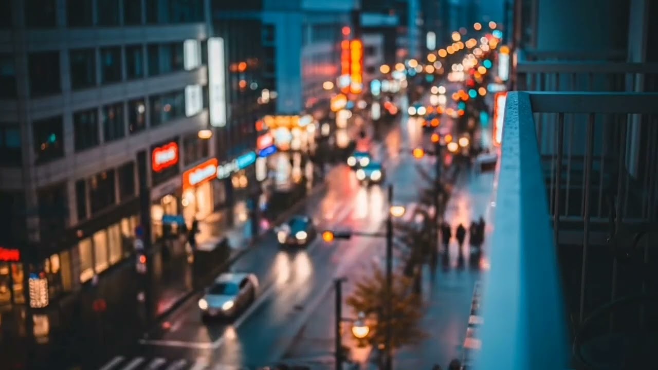 City Traffic Sounds for Sleeping | Cityscape Ambience at Night | ASMR | Bus Driving White Noise 