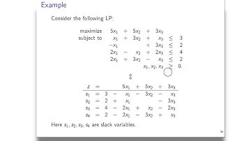 The Simplex Method, Part I
