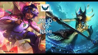 MILIO & Jinx vs NAMI & Jhin (Support) | EUNE Platinum | 14.10 | Gameplay & Review