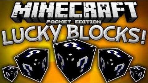 NEW LUCKY BLOCKS IN MCPE!!! - Black Lucky Block Challenge - Minecraft PE (Pocket Edition)