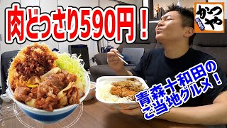 【かつや】ニンニク香る甘辛たれにお肉どっさり！ご飯が止まらない最高の一杯！