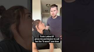 Calling my Latina GF the “b word” ☠️ #shorts #latina #couplecomedy
