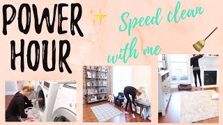 POWER HOUR (no talking) | Cleaning Motivation | Speed Clean with me
