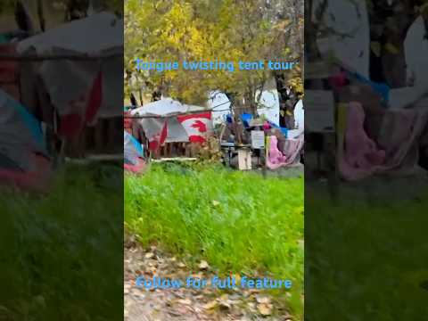 Twister along tent city #winnipeg #canada #photography #travelvlog #city #tour #vlog #trend #police