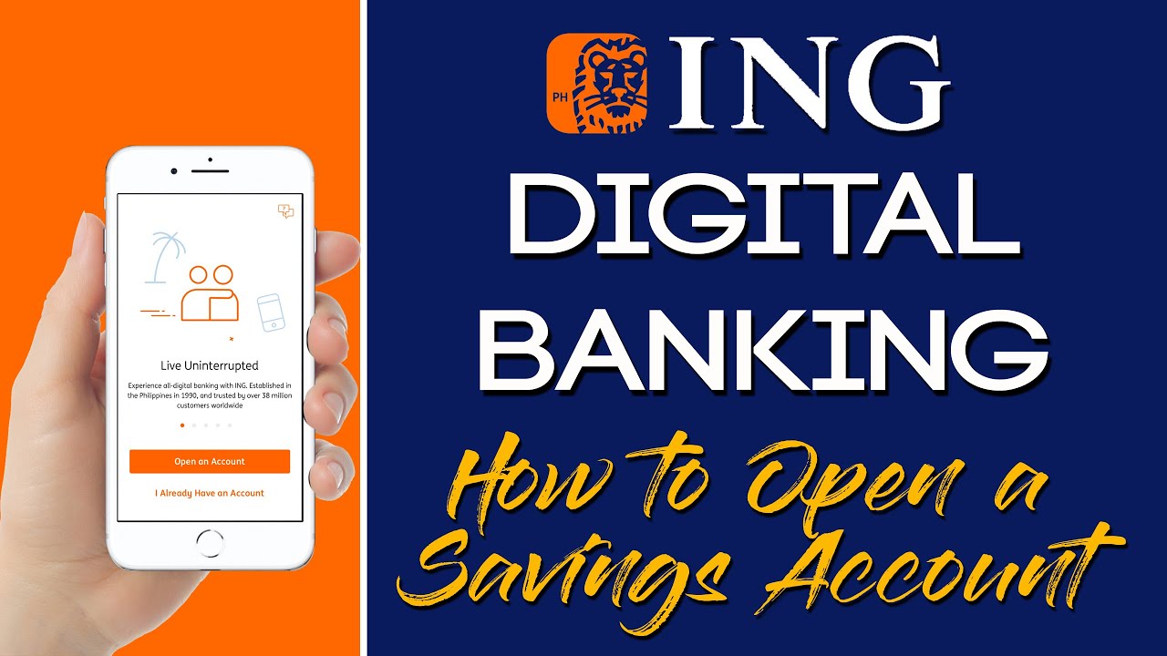 ING Digital Banking L How To Open Savings Account YouTube