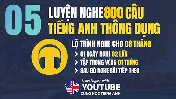Luyện nghe 800 câu tiếng Anh thông dụng - Bài 05 | 1 ngày nghe 2 lần, tập trong 1 tháng