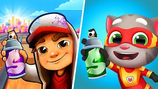 Subway Surfers VS Talking Tom Hero Dash Game, Subway Surfers New Update, Subway Surfers Youtube screenshot 3