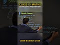 Class 10 Maths 🔥 Board Exam Important Question | Must Practice #shorts #class10maths #cbseboard