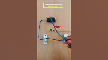 2 way switch connection ⚡|TYPE -2| two way switch wiring #shorts #electric