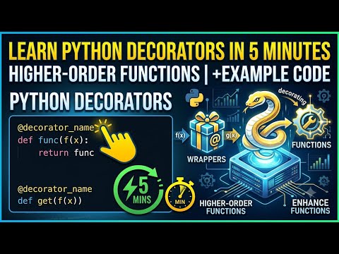 Learn Python Decorators in 5 Minutes | Higher-Order Functions