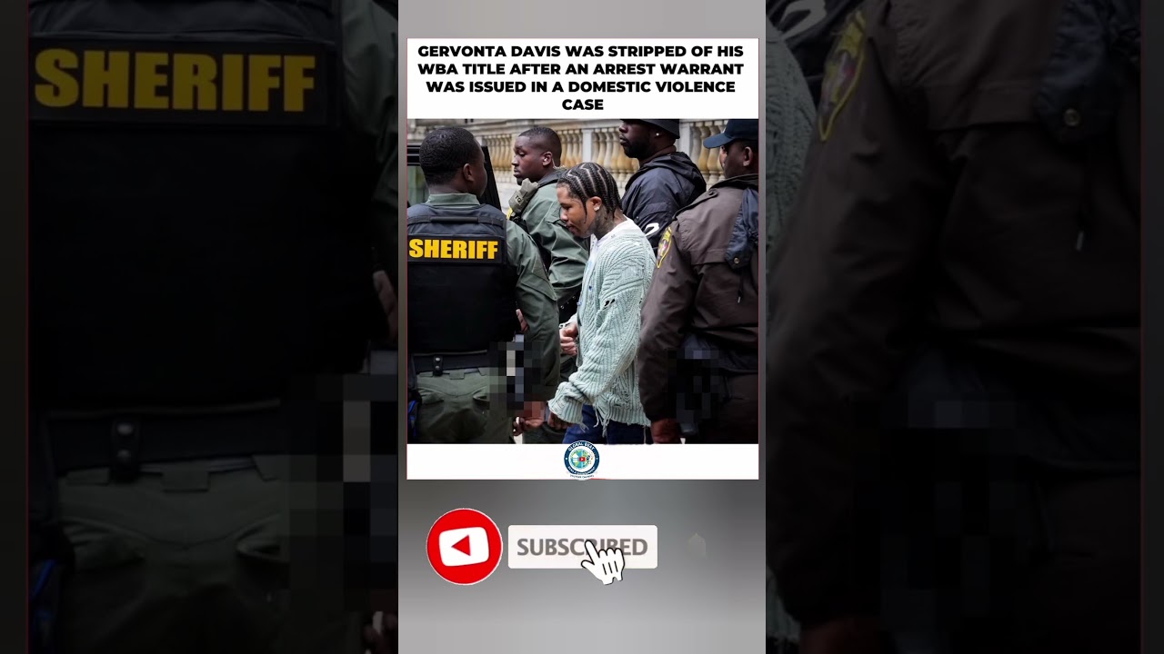 Gervonta Davis STRIPPED of WBA Title! (Domestic Violence Arrest) 🥊 