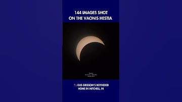 2024 Eclipse Totality Shot at the Gus Grissom boyhood home in Indiana. #solareclipse2024