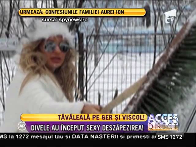 Vedetele din showbiz au început sexy dezăpezirea