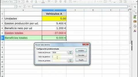 C2-5-01. Búsqueda del valor destino en LibreOffice Calc