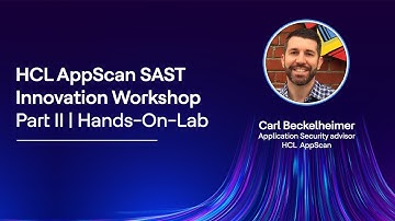 Application Security Scanning  with HCL AppScan SAST: Workshop, Part 2