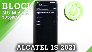 How to Block Number in Alcatel 1S 2021  – Create Blacklist