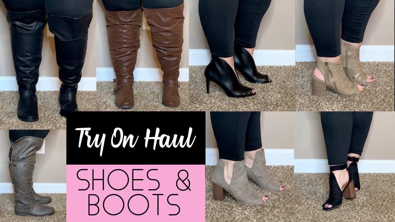 Plus Size Wide Calf Boot & Fall Shoe Haul 