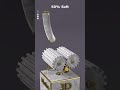 0% vs 100% Satisfying Soft Gold Cylinde 3D Soft Body Simulation #shortvideo #motin 3d blender