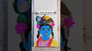 Shri Krishna 🥰🙏 Bhagwan ka drawing notebook se nika achcha Sa Chitra #shortvideo #shortsfeed