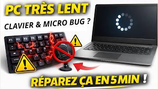 PC TRÈS LENT + CLAVIER & MICRO BUG ? RÉPAREZ ÇA EN 5 MIN !