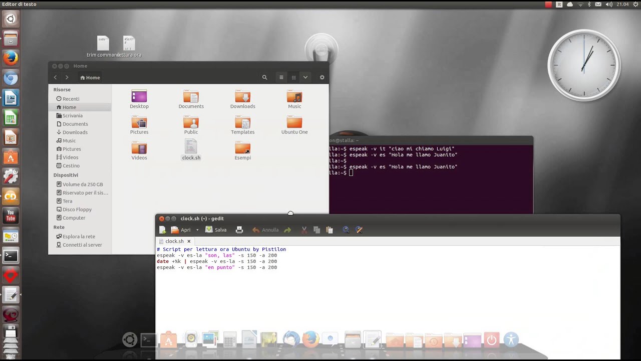 LINUX TUTORIAL: Espeak testing - fai parlare linux come il MAC!