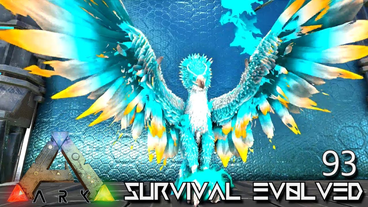 Ark Survival Evolved New God Phoenix Akat S Angel Pet Foreworld Myth E93 Mod Extinction Core Youtube