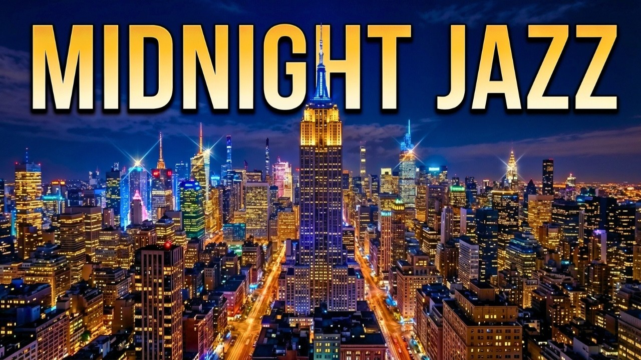 Smooth Jazz Night 🌃 New York Skyline Vibes