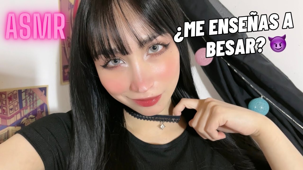 ASMR| Le Enseñas a Besar a tu Amiga Gótica 💋 (Roleplay)