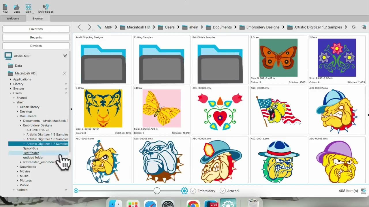 Artistic Digitizer Using the Browse Function YouTube